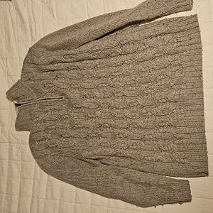 BKE Tan quarter zip sweater